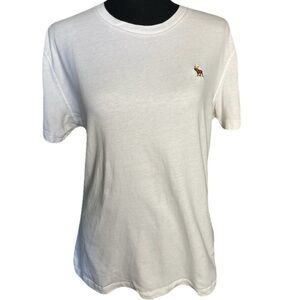 Abercrombie & Fitch Soft A&F Tee White Short Sleeve Basic T-Shirt Men’s Medium‎